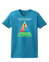 Main Food Groups of an Elf - Christmas Womens Dark T-Shirt-TooLoud-Turquoise-X-Small-Davson Sales