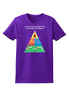 Main Food Groups of an Elf - Christmas Womens Dark T-Shirt-TooLoud-Purple-X-Small-Davson Sales