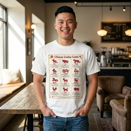 Chinese Zodiac Guide Design #1 Unisex T-Shirt by TOOLOUD