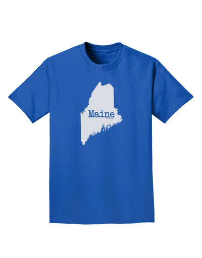 Maine - United States Shape Adult Dark T-Shirt by TooLoud-Mens T-Shirt-TooLoud-Royal-Blue-Small-Davson Sales