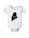 Maine - United States Shape Baby Romper Bodysuit by TooLoud-TooLoud-White-06-Months-Davson Sales
