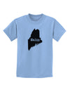 Maine - United States Shape Childrens T-Shirt by TooLoud-TooLoud-Light-Blue-X-Small-Davson Sales