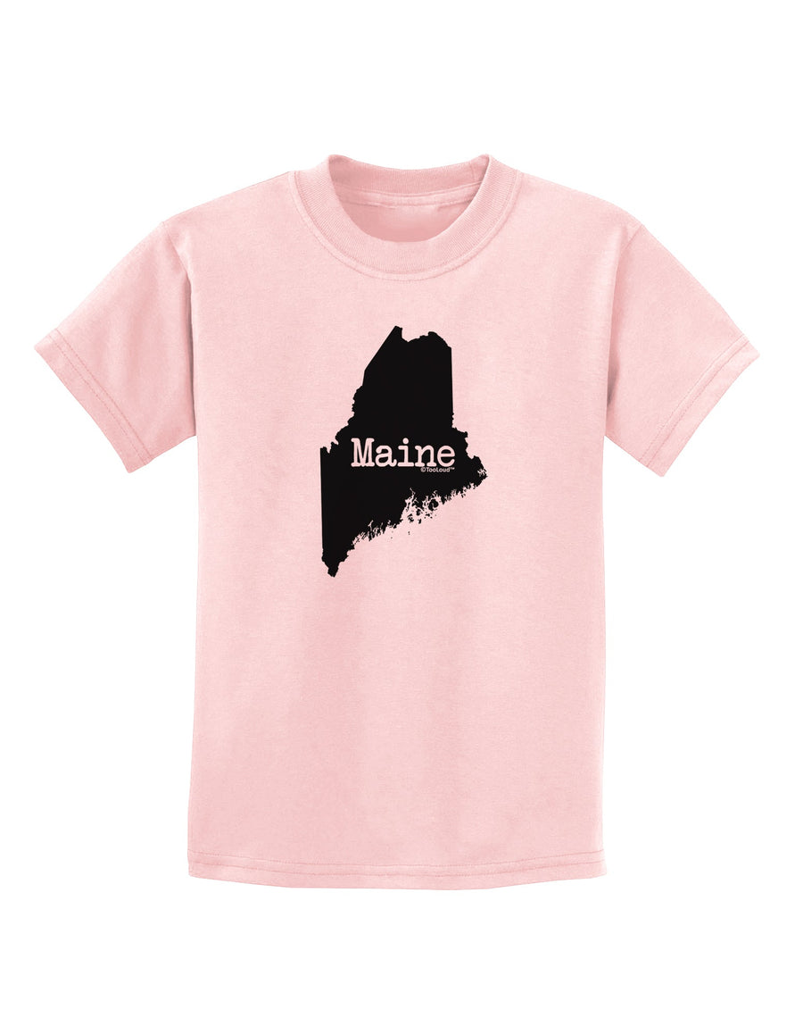 Maine - United States Shape Childrens T-Shirt by TooLoud-TooLoud-White-X-Small-Davson Sales