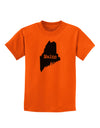 Maine - United States Shape Childrens T-Shirt by TooLoud-TooLoud-Orange-X-Small-Davson Sales