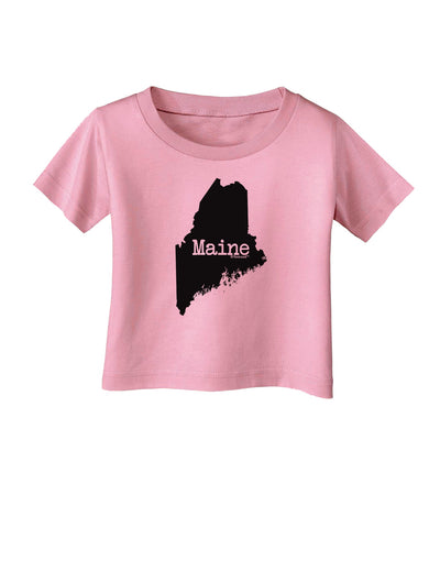 Maine - United States Shape Infant T-Shirt by TooLoud-TooLoud-Candy-Pink-06-Months-Davson Sales