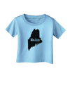 Maine - United States Shape Infant T-Shirt by TooLoud-TooLoud-Aquatic-Blue-06-Months-Davson Sales