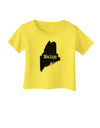 Maine - United States Shape Infant T-Shirt by TooLoud-TooLoud-Yellow-06-Months-Davson Sales