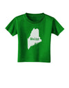 Maine - United States Shape Toddler T-Shirt Dark by TooLoud-TooLoud-Clover-Green-2T-Davson Sales