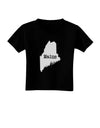 Maine - United States Shape Toddler T-Shirt Dark by TooLoud-TooLoud-Black-2T-Davson Sales