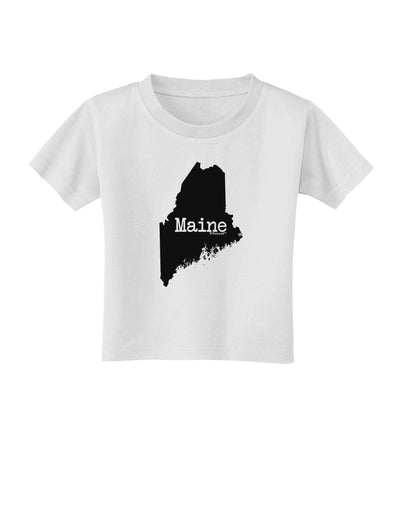 Maine - United States Shape Toddler T-Shirt by TooLoud-TooLoud-White-2T-Davson Sales