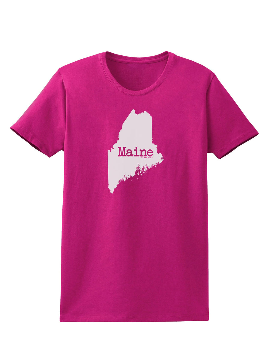 Maine - United States Shape Womens Dark T-Shirt by TooLoud-TooLoud-Black-X-Small-Davson Sales