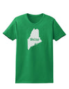 Maine - United States Shape Womens Dark T-Shirt by TooLoud-TooLoud-Kelly-Green-X-Small-Davson Sales