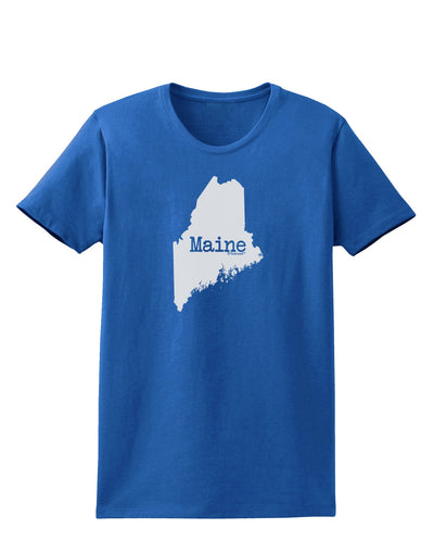 Maine - United States Shape Womens Dark T-Shirt by TooLoud-TooLoud-Royal-Blue-X-Small-Davson Sales