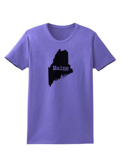 Maine - United States Shape Womens T-Shirt by TooLoud-TooLoud-Violet-X-Small-Davson Sales