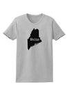 Maine - United States Shape Womens T-Shirt by TooLoud-TooLoud-AshGray-X-Small-Davson Sales