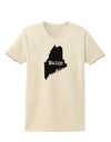 Maine - United States Shape Womens T-Shirt by TooLoud-TooLoud-Natural-X-Small-Davson Sales