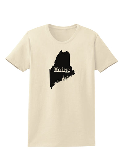 Maine - United States Shape Womens T-Shirt by TooLoud-TooLoud-Natural-X-Small-Davson Sales