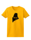 Maine - United States Shape Womens T-Shirt by TooLoud-TooLoud-Gold-X-Small-Davson Sales