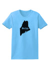 Maine - United States Shape Womens T-Shirt by TooLoud-TooLoud-Aquatic-Blue-X-Small-Davson Sales