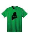 Maine - United States Silhouette Adult T-Shirt by TooLoud-Mens T-shirts-TooLoud-Kelly-Green-Small-Davson Sales