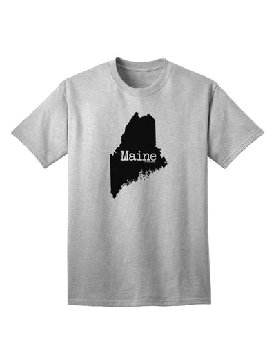 Maine - United States Silhouette Adult T-Shirt by TooLoud-Mens T-shirts-TooLoud-AshGray-Small-Davson Sales