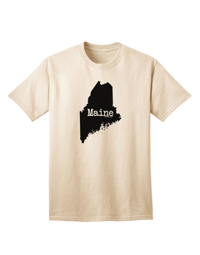 Maine - United States Silhouette Adult T-Shirt by TooLoud-Mens T-shirts-TooLoud-Natural-Small-Davson Sales