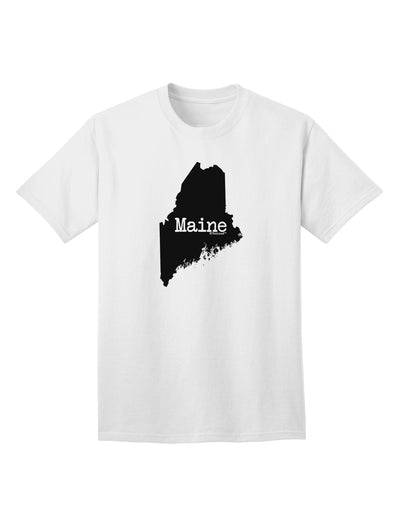 Maine - United States Silhouette Adult T-Shirt by TooLoud-Mens T-shirts-TooLoud-White-Small-Davson Sales