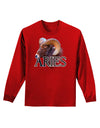 Majestic Aries Picture Adult Long Sleeve Dark T-Shirt-TooLoud-Red-Small-Davson Sales