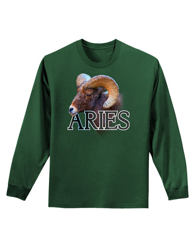 Majestic Aries Picture Adult Long Sleeve Dark T-Shirt-TooLoud-Dark-Green-Small-Davson Sales