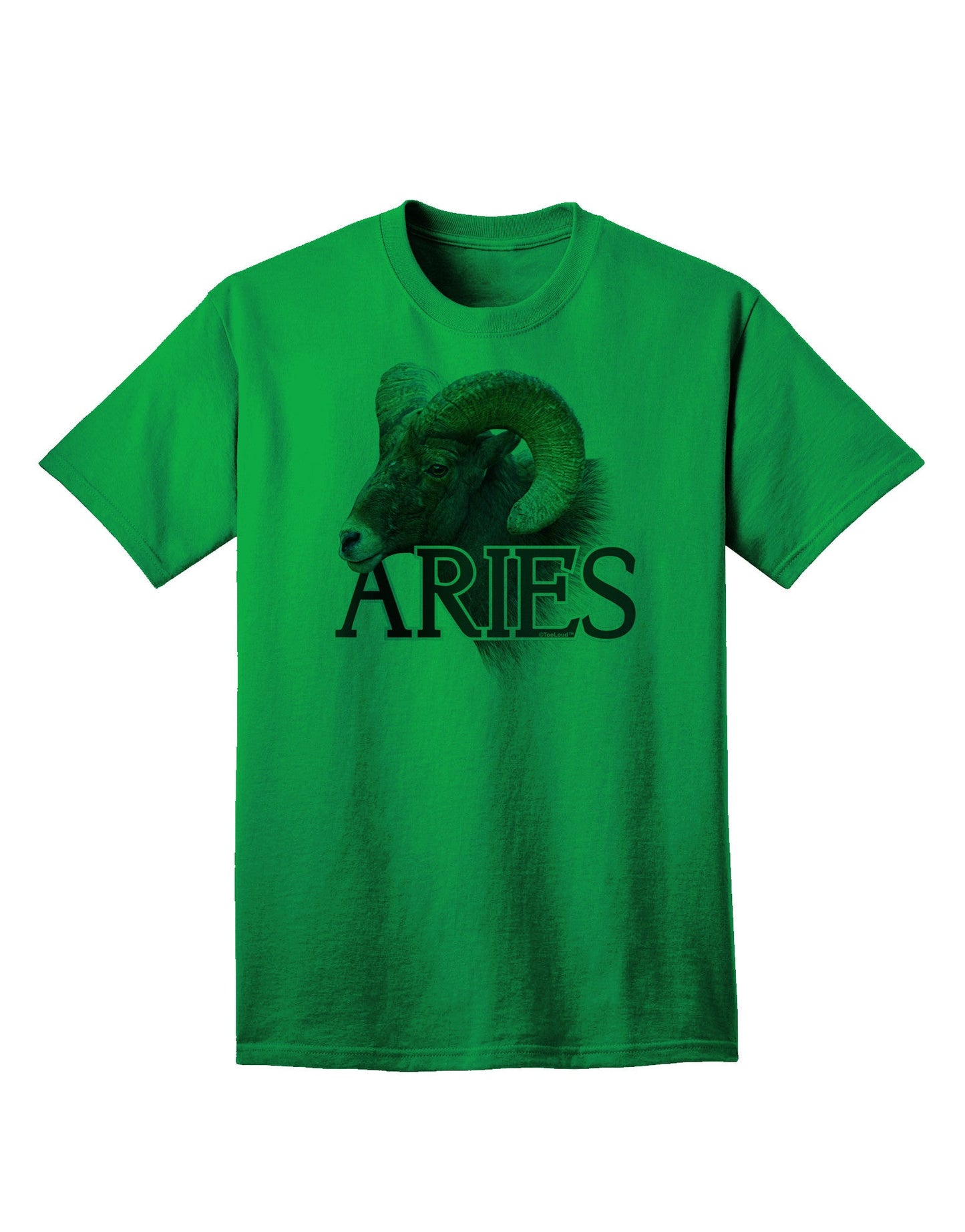 Majestic Aries Picture Adult T-Shirt: A Stellar Choice for Astrology Enthusiasts-Mens T-shirts-TooLoud-Kelly-Green-Small-Davson Sales