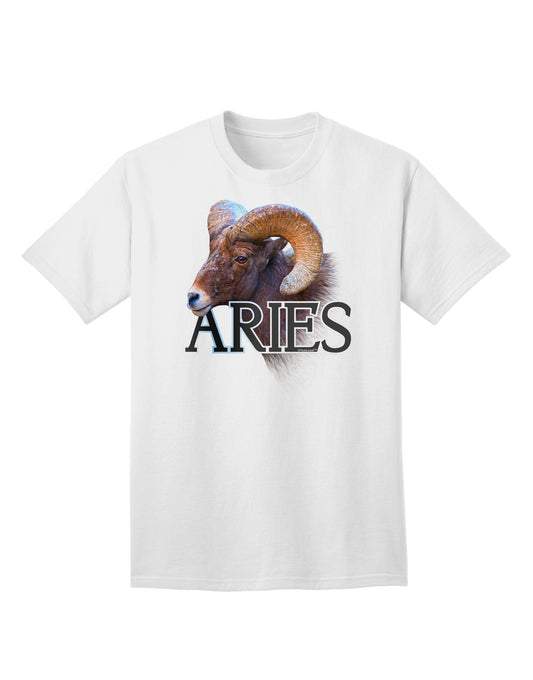 Majestic Aries Picture Adult T-Shirt: A Stellar Choice for Astrology Enthusiasts-Mens T-shirts-TooLoud-White-Small-Davson Sales