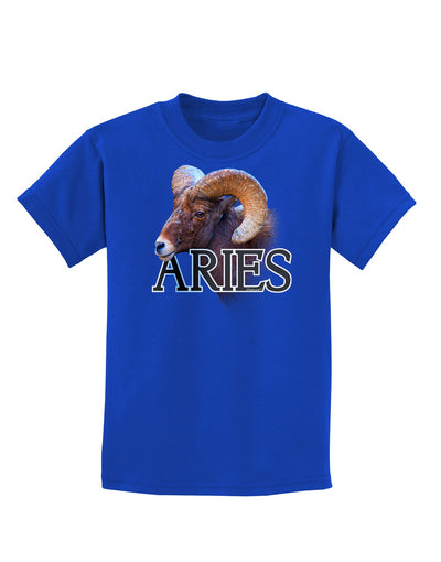 Majestic Aries Picture Childrens Dark T-Shirt-Childrens T-Shirt-TooLoud-Royal-Blue-X-Small-Davson Sales