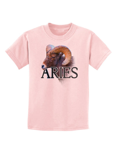 Majestic Aries Picture Childrens T-Shirt-Childrens T-Shirt-TooLoud-PalePink-X-Small-Davson Sales