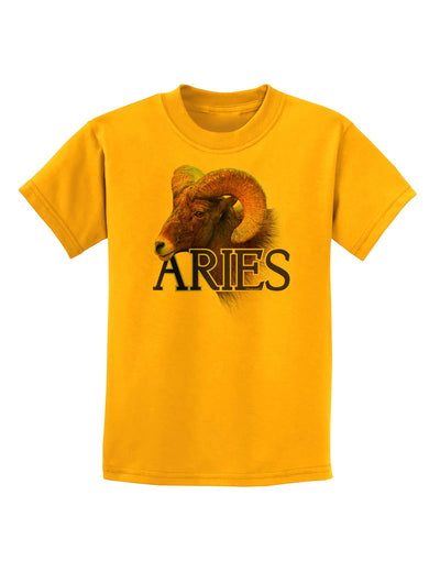 Majestic Aries Picture Childrens T-Shirt-Childrens T-Shirt-TooLoud-Gold-X-Small-Davson Sales