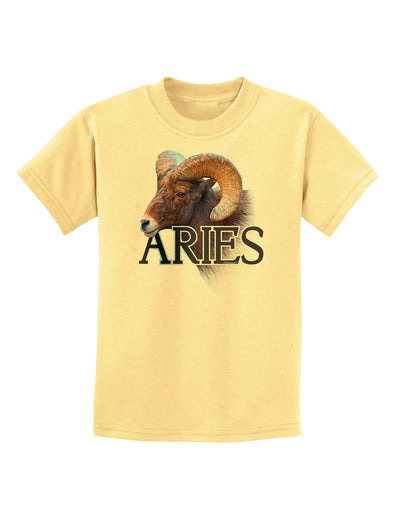 Majestic Aries Picture Childrens T-Shirt-Childrens T-Shirt-TooLoud-Daffodil-Yellow-X-Small-Davson Sales