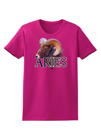 Majestic Aries Picture Womens Dark T-Shirt-TooLoud-Hot-Pink-Small-Davson Sales