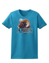 Majestic Aries Picture Womens Dark T-Shirt-TooLoud-Turquoise-X-Small-Davson Sales