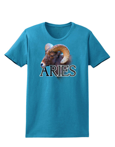 Majestic Aries Picture Womens Dark T-Shirt-TooLoud-Turquoise-X-Small-Davson Sales