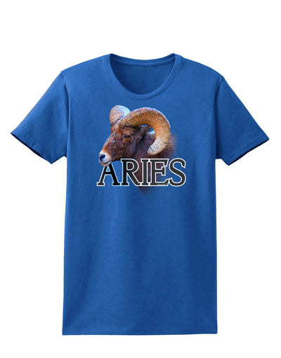 Majestic Aries Picture Womens Dark T-Shirt-TooLoud-Royal-Blue-X-Small-Davson Sales