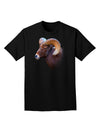 Majestic Bighorn Ram Adult Dark T-Shirt-Mens T-Shirt-TooLoud-Black-Small-Davson Sales