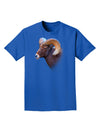 Majestic Bighorn Ram Adult Dark T-Shirt-Mens T-Shirt-TooLoud-Royal-Blue-Small-Davson Sales