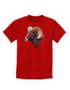 Majestic Bighorn Ram Childrens Dark T-Shirt-Childrens T-Shirt-TooLoud-Red-X-Small-Davson Sales