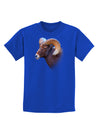 Majestic Bighorn Ram Childrens Dark T-Shirt-Childrens T-Shirt-TooLoud-Royal-Blue-X-Small-Davson Sales