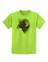 Majestic Bighorn Ram Childrens T-Shirt-Childrens T-Shirt-TooLoud-Lime-Green-X-Small-Davson Sales