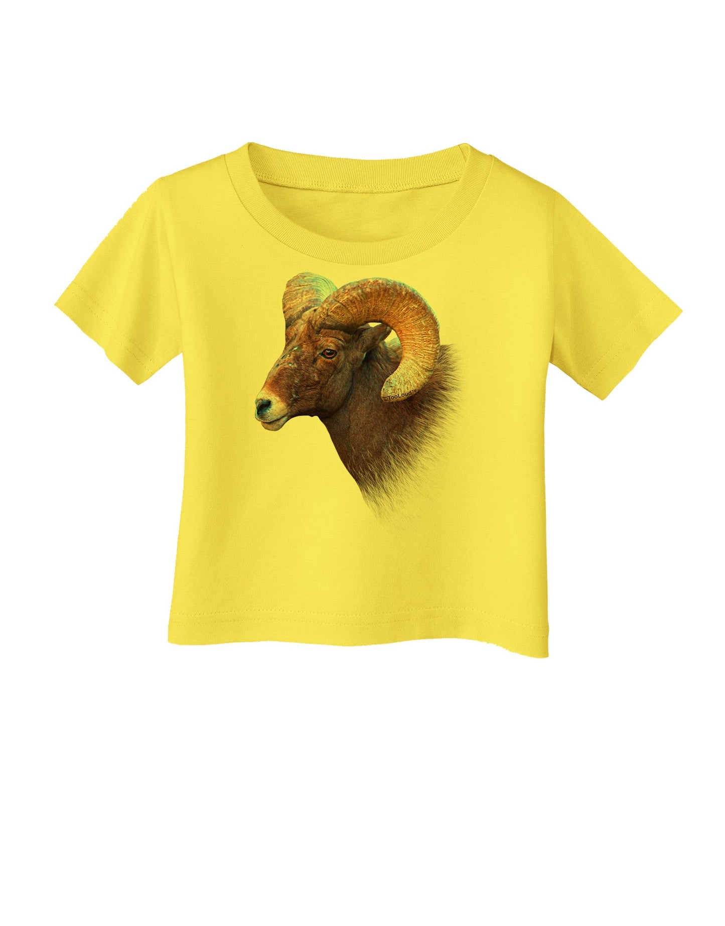 Majestic Bighorn Ram Infant T-Shirt-Infant T-Shirt-TooLoud-Yellow-06-Months-Davson Sales