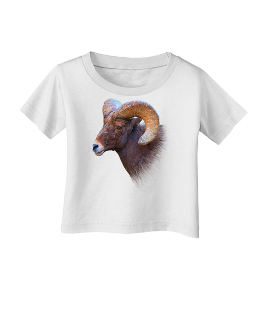 Majestic Bighorn Ram Infant T-Shirt-Infant T-Shirt-TooLoud-White-06-Months-Davson Sales