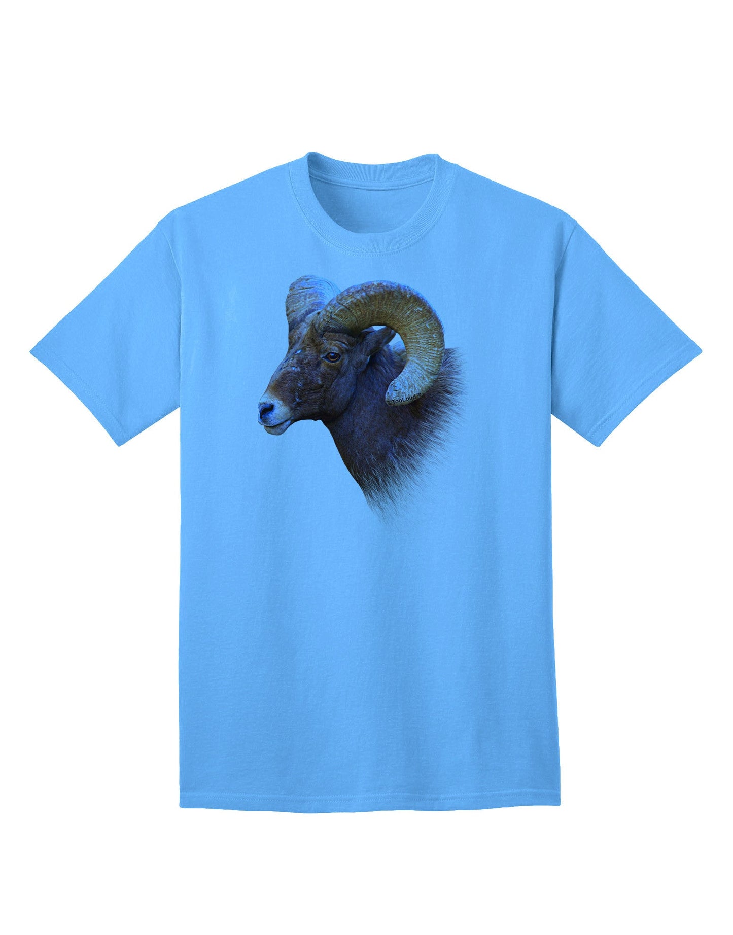 Majestic Bighorn Ram - Premium Adult T-Shirt Collection-Mens T-shirts-TooLoud-Aquatic-Blue-Small-Davson Sales