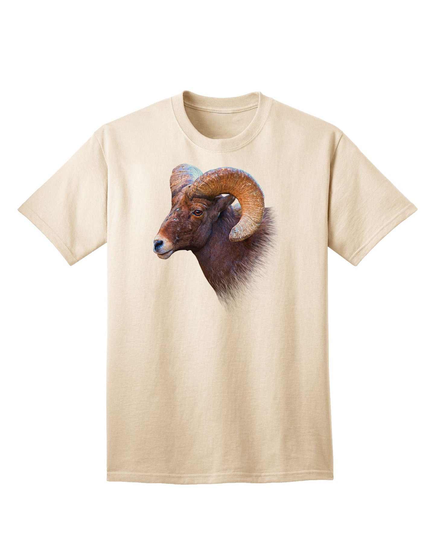 Majestic Bighorn Ram - Premium Adult T-Shirt Collection-Mens T-shirts-TooLoud-Natural-Small-Davson Sales