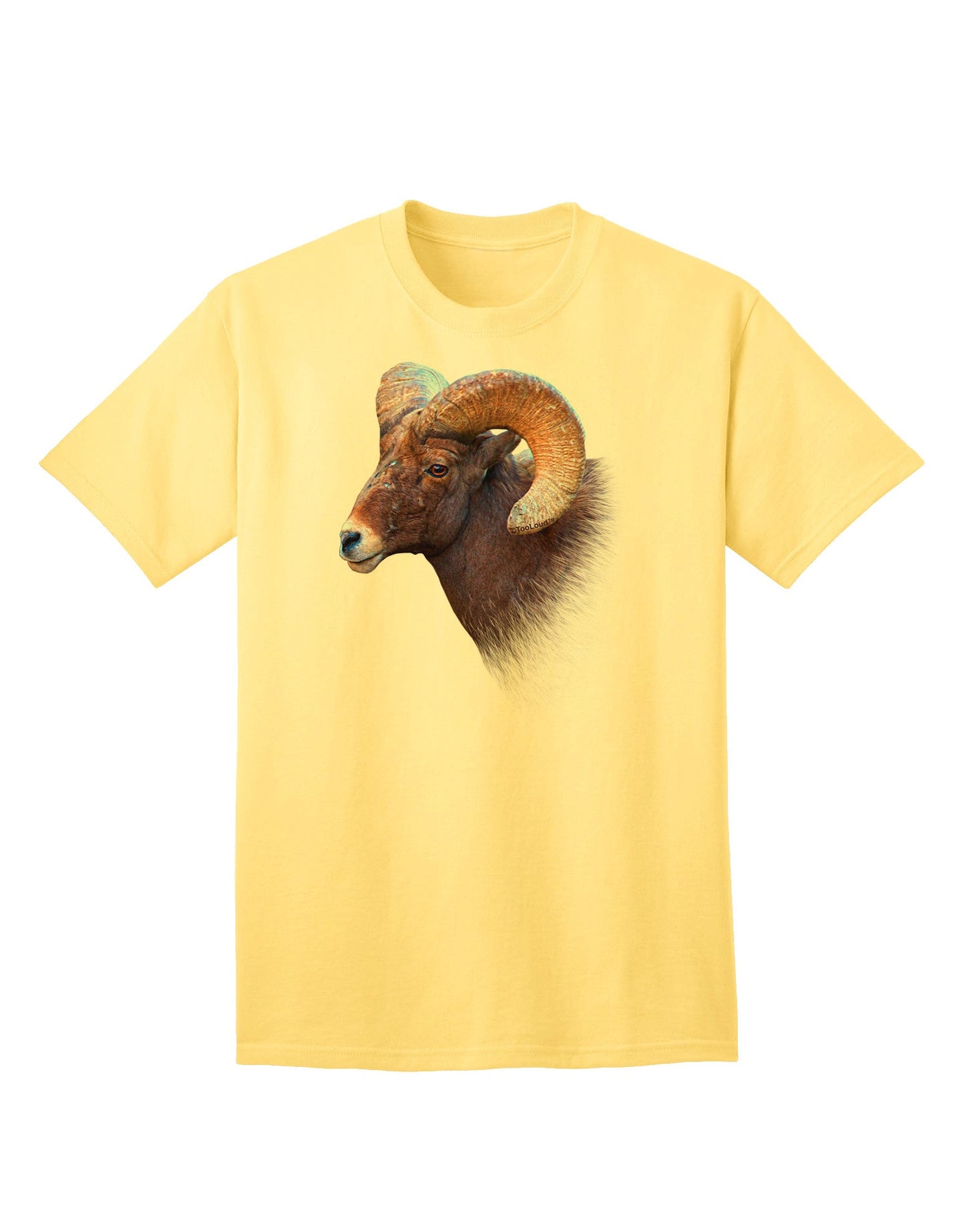 Majestic Bighorn Ram - Premium Adult T-Shirt Collection-Mens T-shirts-TooLoud-Yellow-Small-Davson Sales