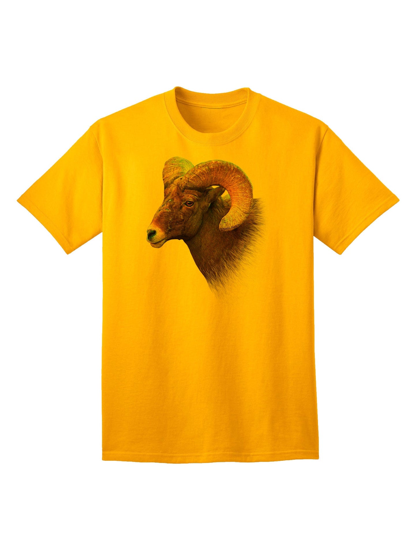 Majestic Bighorn Ram - Premium Adult T-Shirt Collection-Mens T-shirts-TooLoud-Gold-Small-Davson Sales